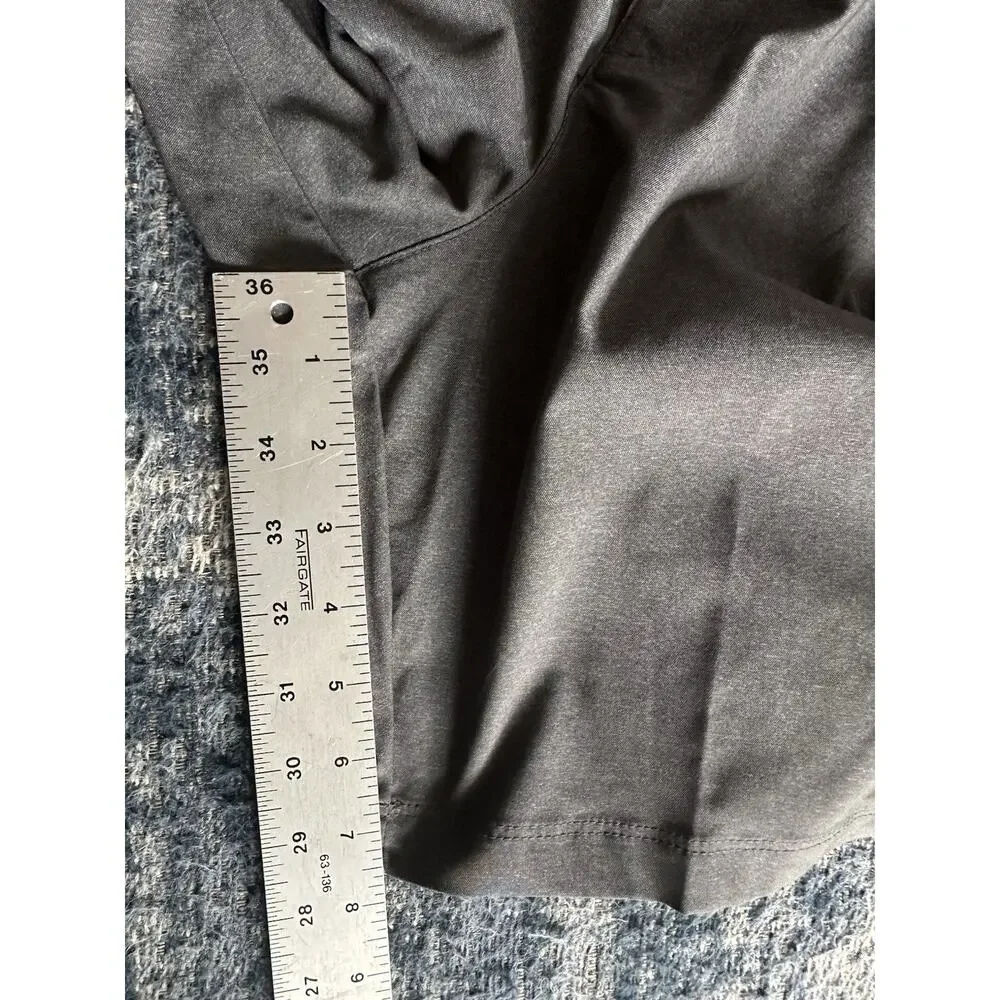 Columbia Shorts Mens Size 42W/8L Gray Polyester Nylon Flat Front Pockets Outdoor